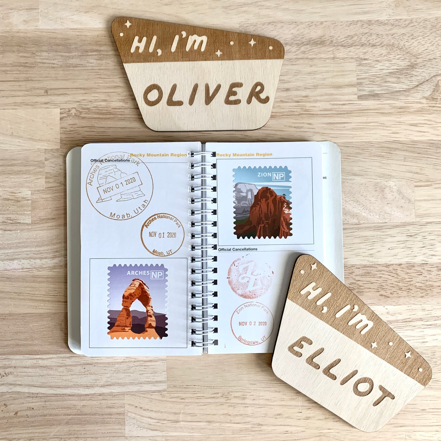 National Park Sign / Baby Name Sign / Hi I'm / Custom National Park Sign