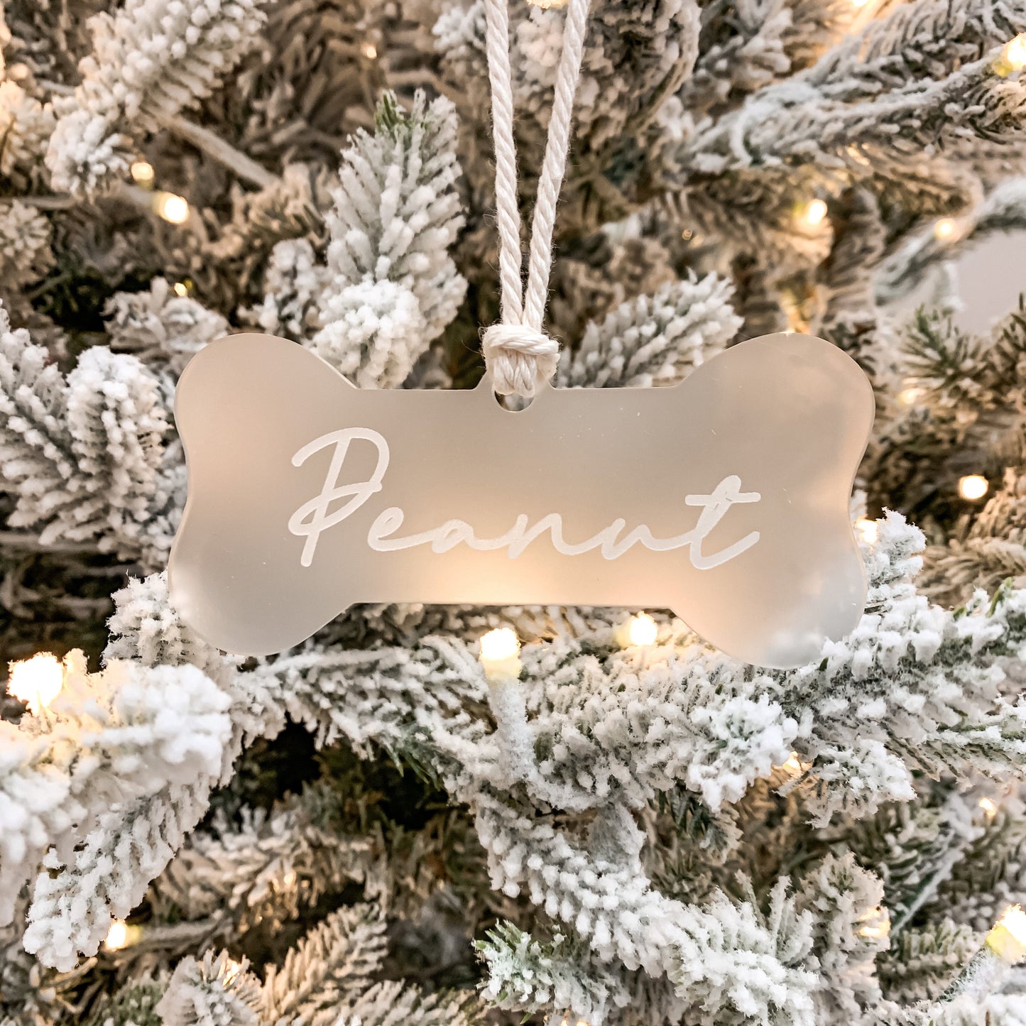Dog Bone Personalized Christmas Ornament | Pet Ornament