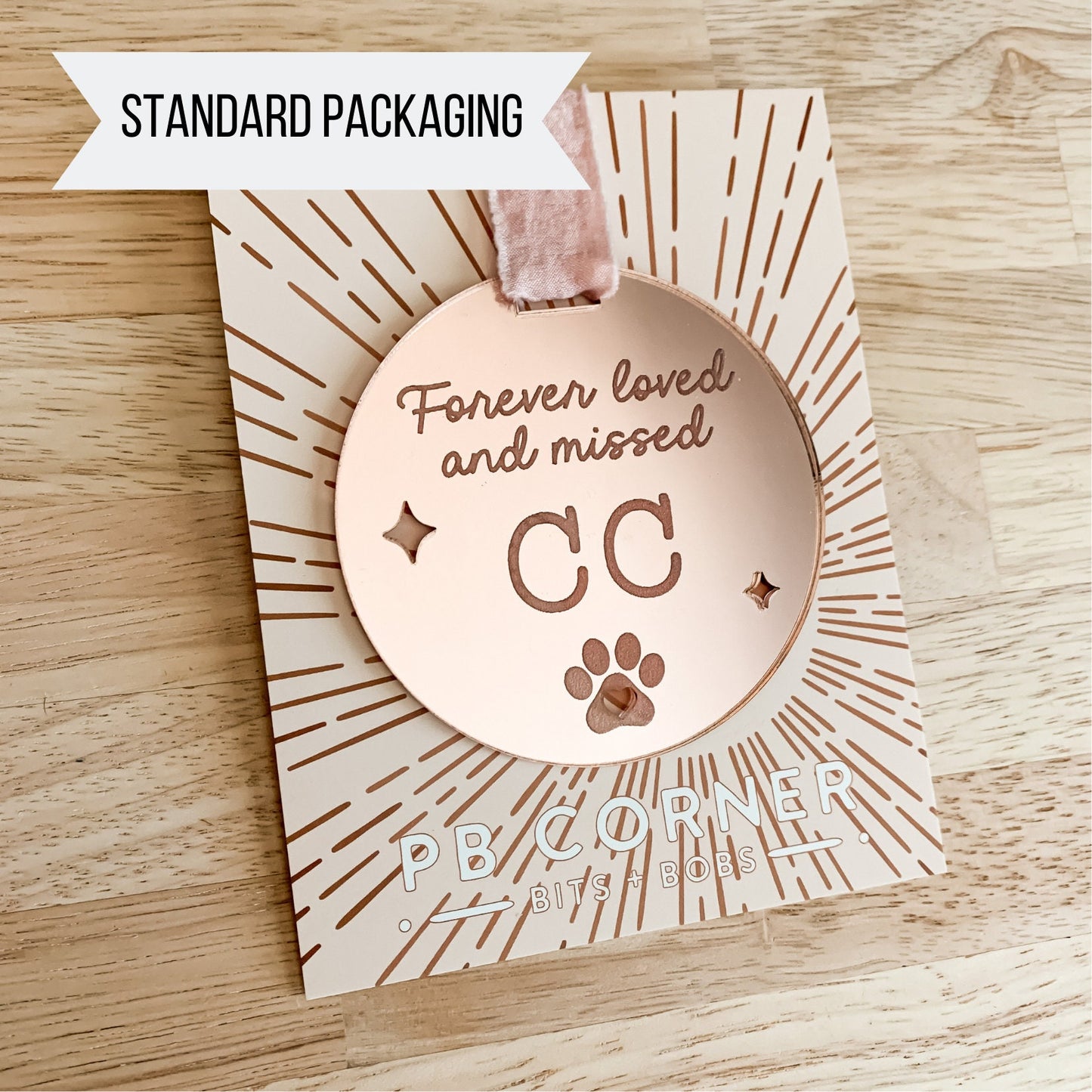 Forever Loved and Missed Personalized Pet Christmas Ornament