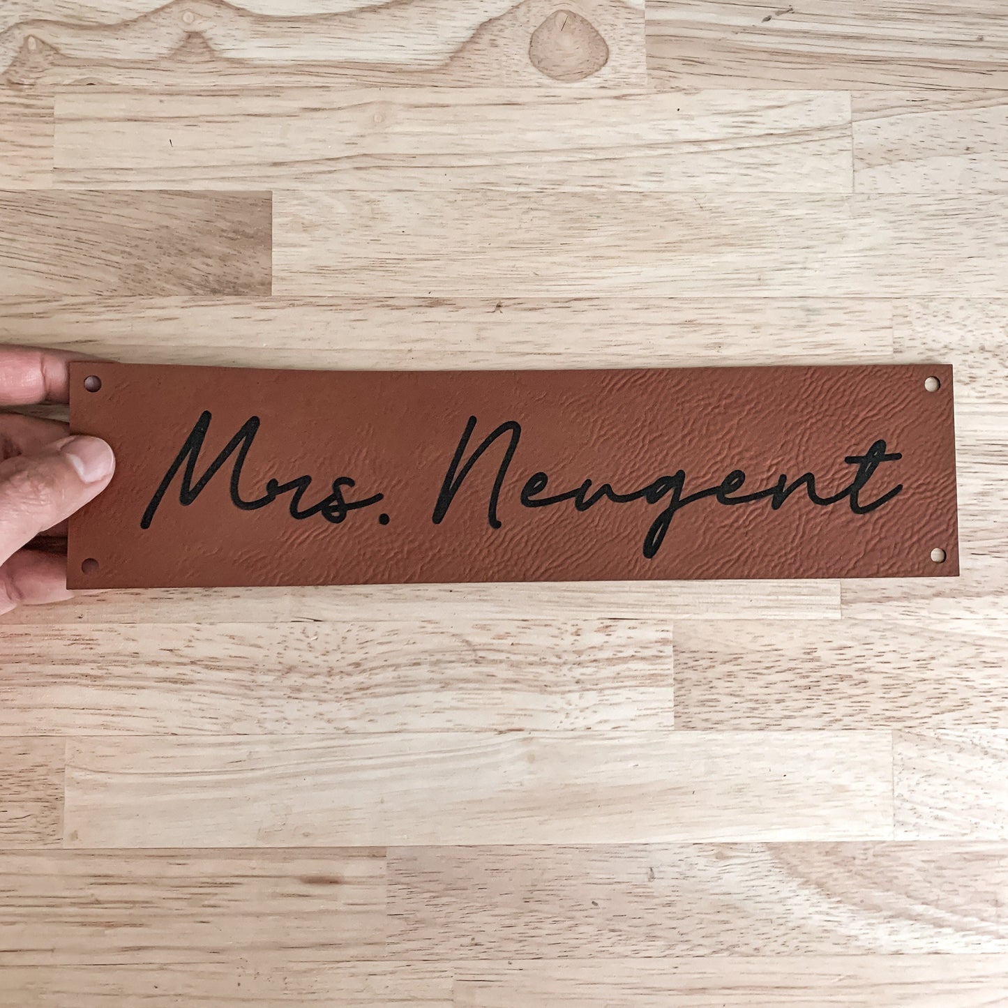 Additional/Replacement Leatherette Name Pieces for Desk Name Plates