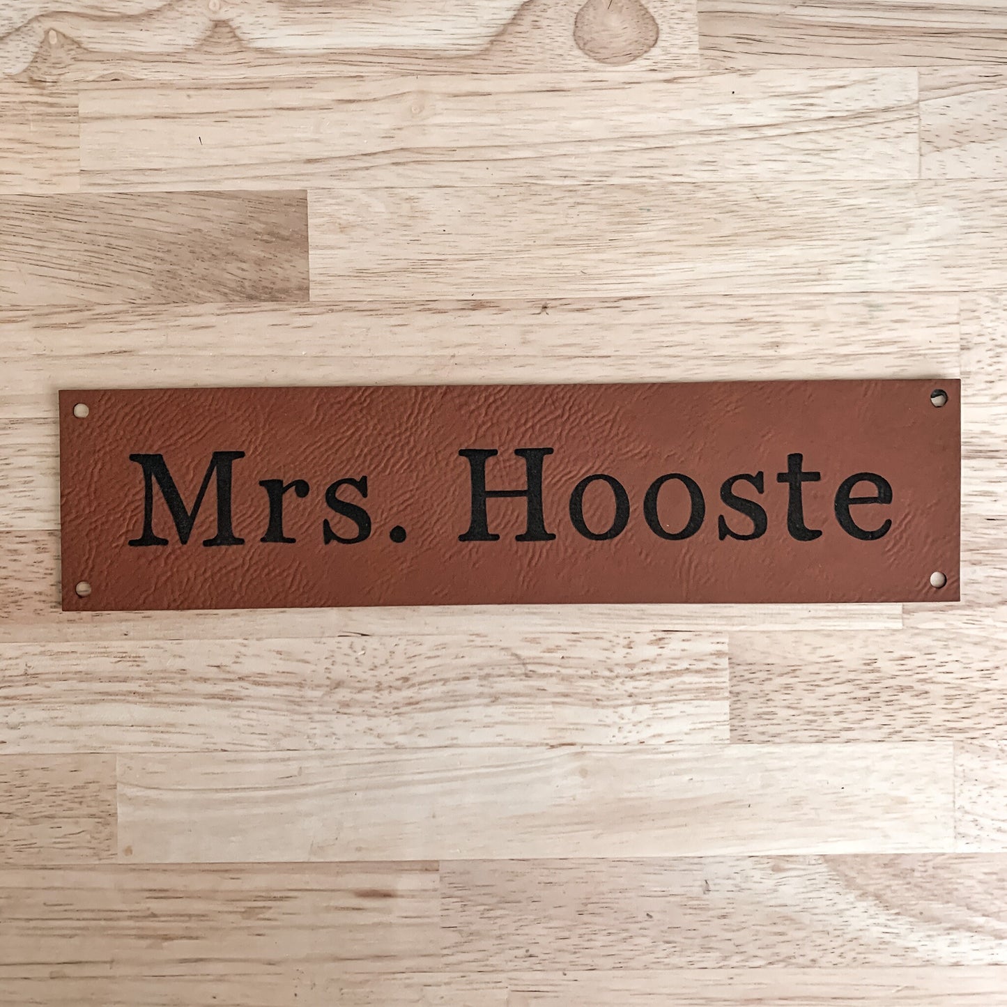Additional/Replacement Leatherette Name Pieces for Desk Name Plates