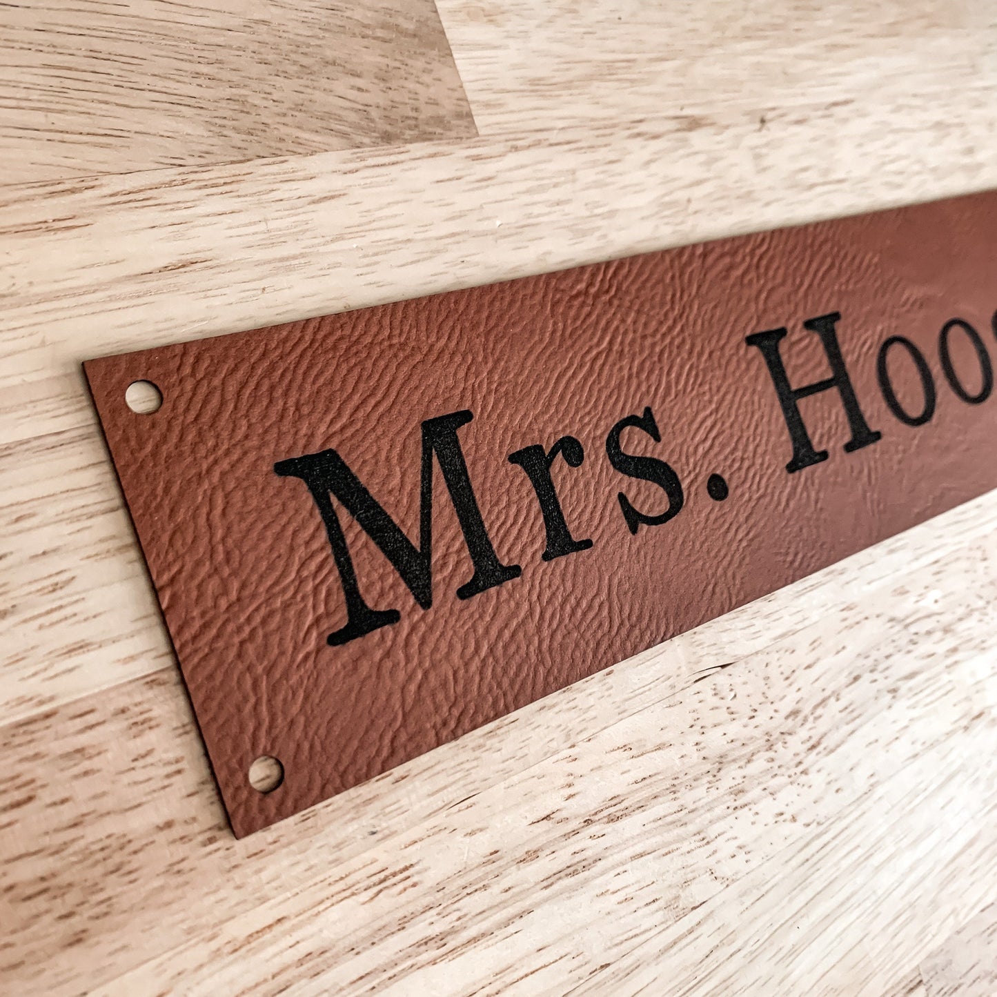 Additional/Replacement Leatherette Name Pieces for Desk Name Plates