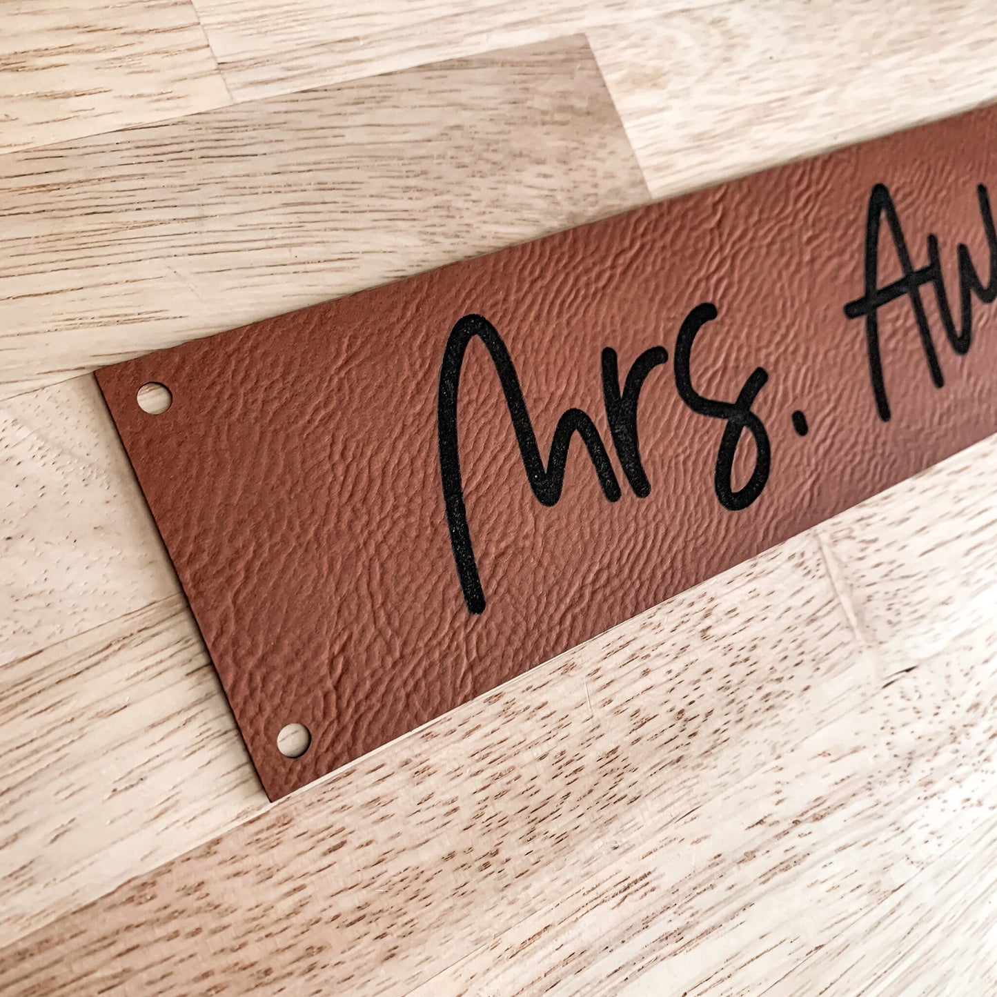Additional/Replacement Leatherette Name Pieces for Desk Name Plates