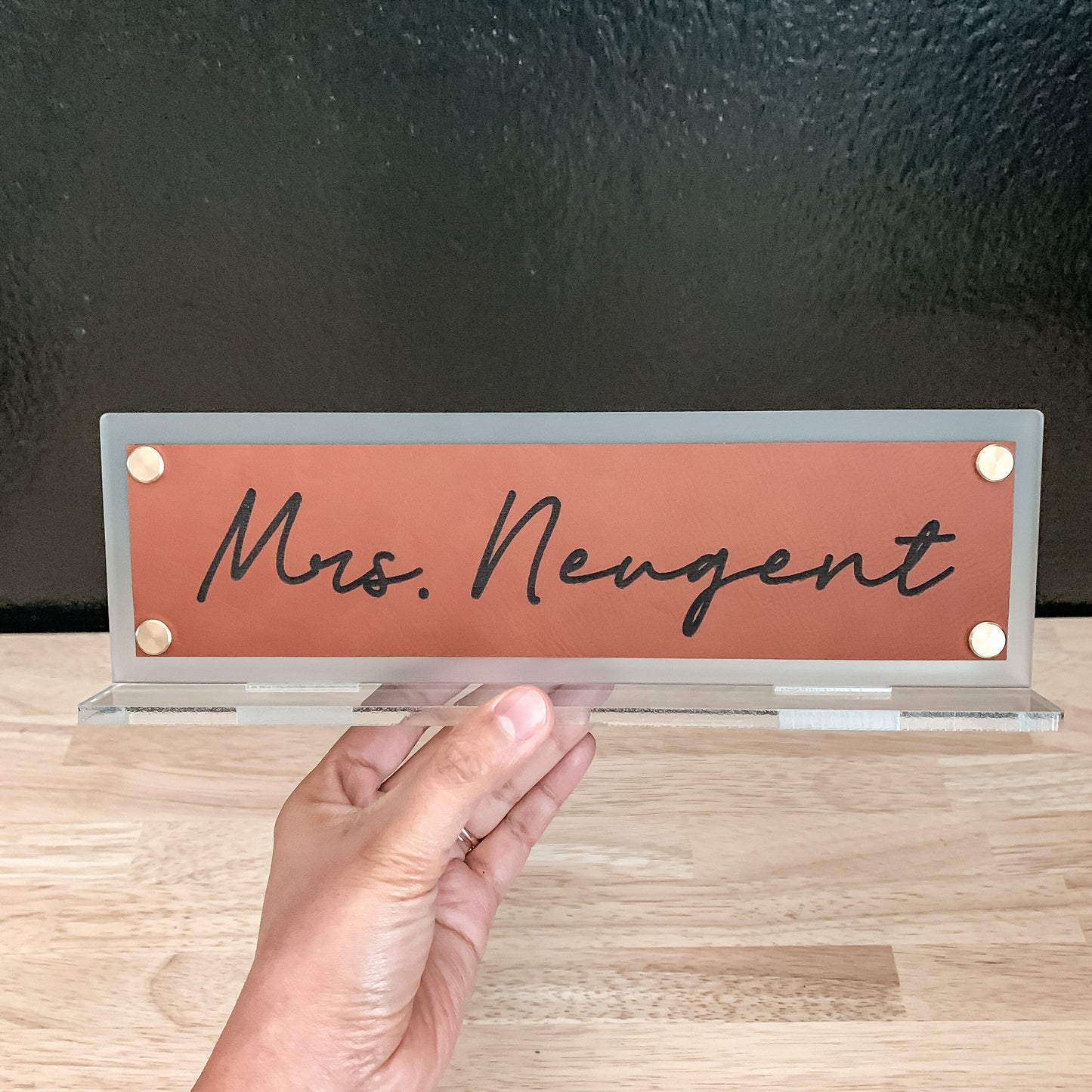 Desk Name Plate / Teacher Name Plate / Personalized Name Sign / Office Desk Decor / Teacher Appreciation Gift / Gift for Her / Gift for Him