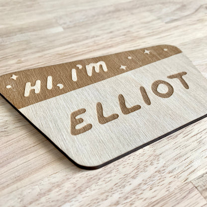 National Park Sign / Baby Name Sign / Hi I'm / Custom National Park Sign