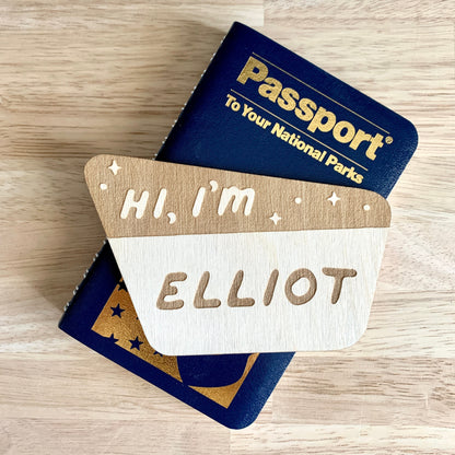 National Park Sign / Baby Name Sign / Hi I'm / Custom National Park Sign