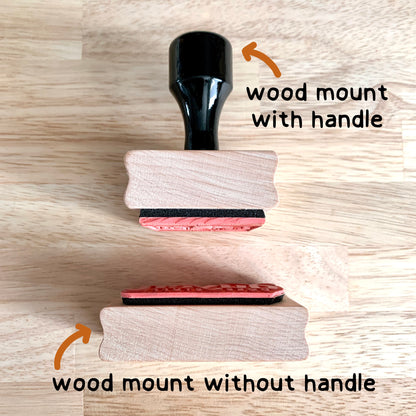 Wedding Rubber Stamp | Couple Initials | Monogram | Magnolia Wreath