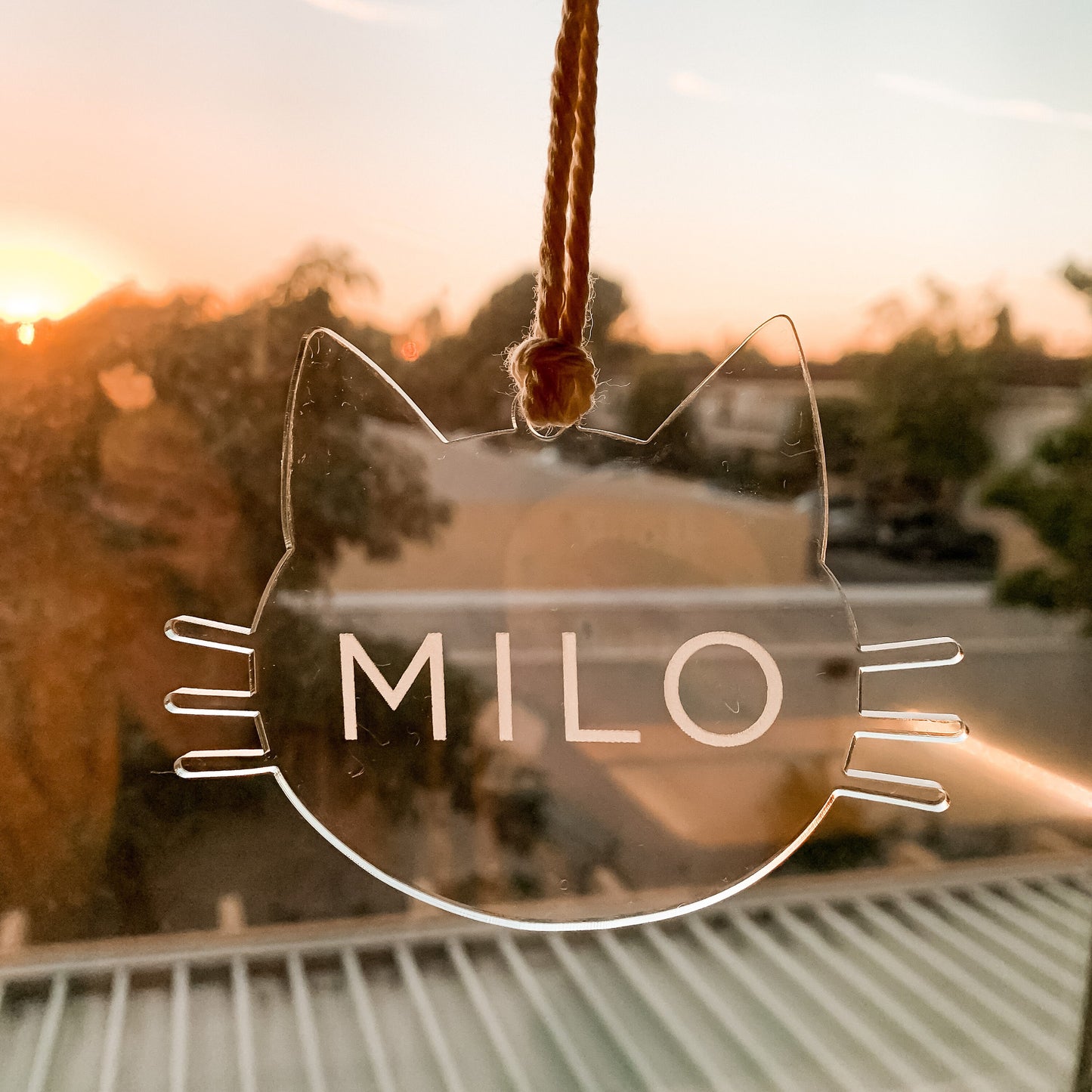 Cat Name Personalized Christmas Ornament | Pet Ornament
