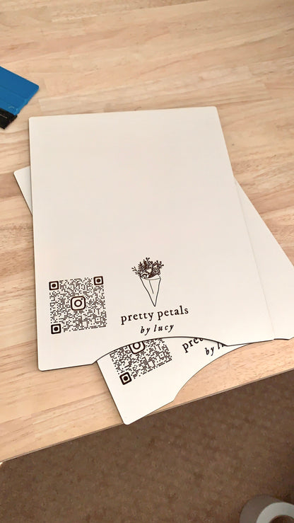 DIGITAL DOWNLOAD | Laser Cut File for A-frame Tabletop Menu Board | SVG