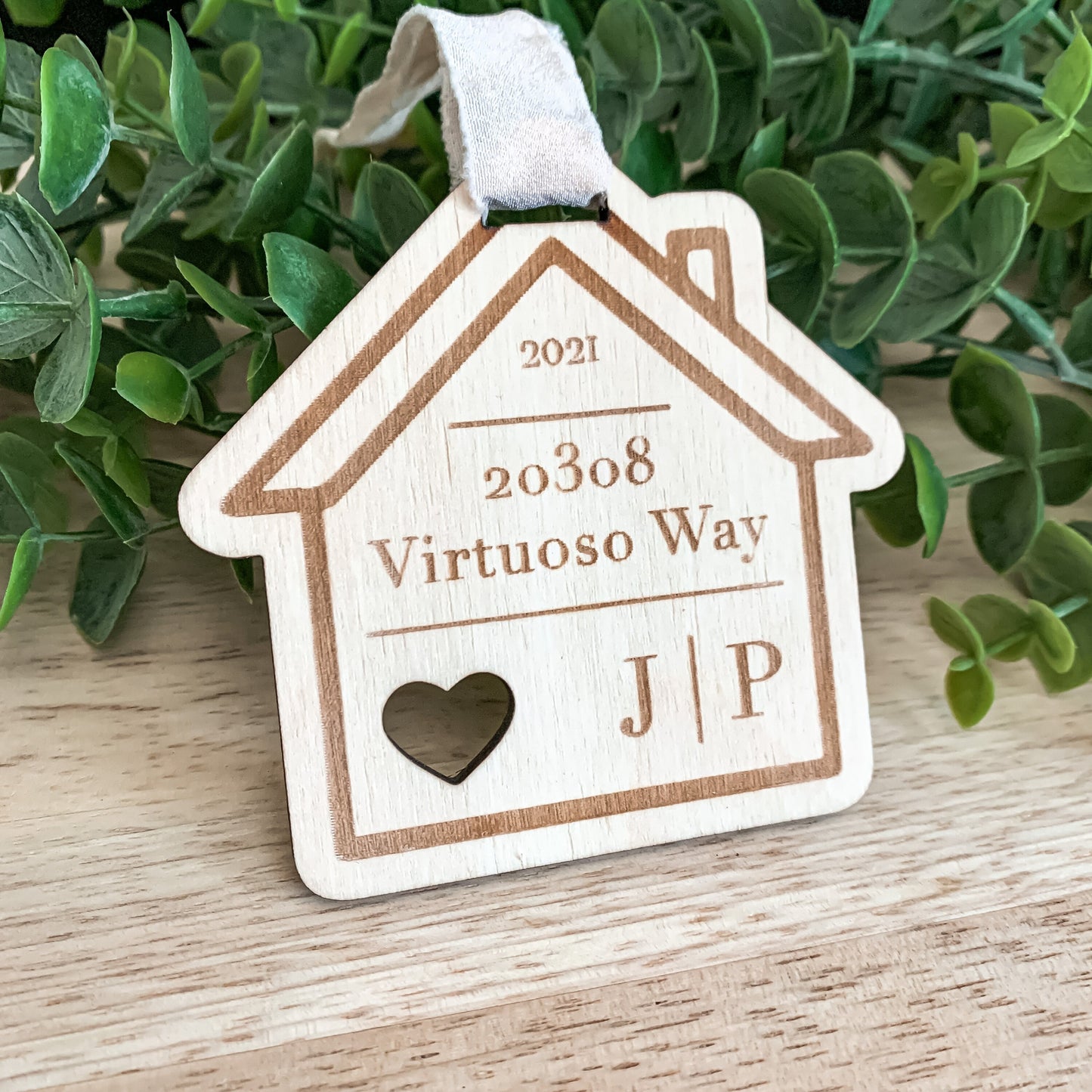 New House Christmas Ornament / Christmas Gift for Couple / Home Keepsake / New Address Ornament / Personalized Gift