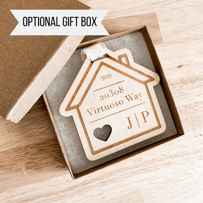New House Christmas Ornament / Christmas Gift for Couple / Home Keepsake / New Address Ornament / Personalized Gift