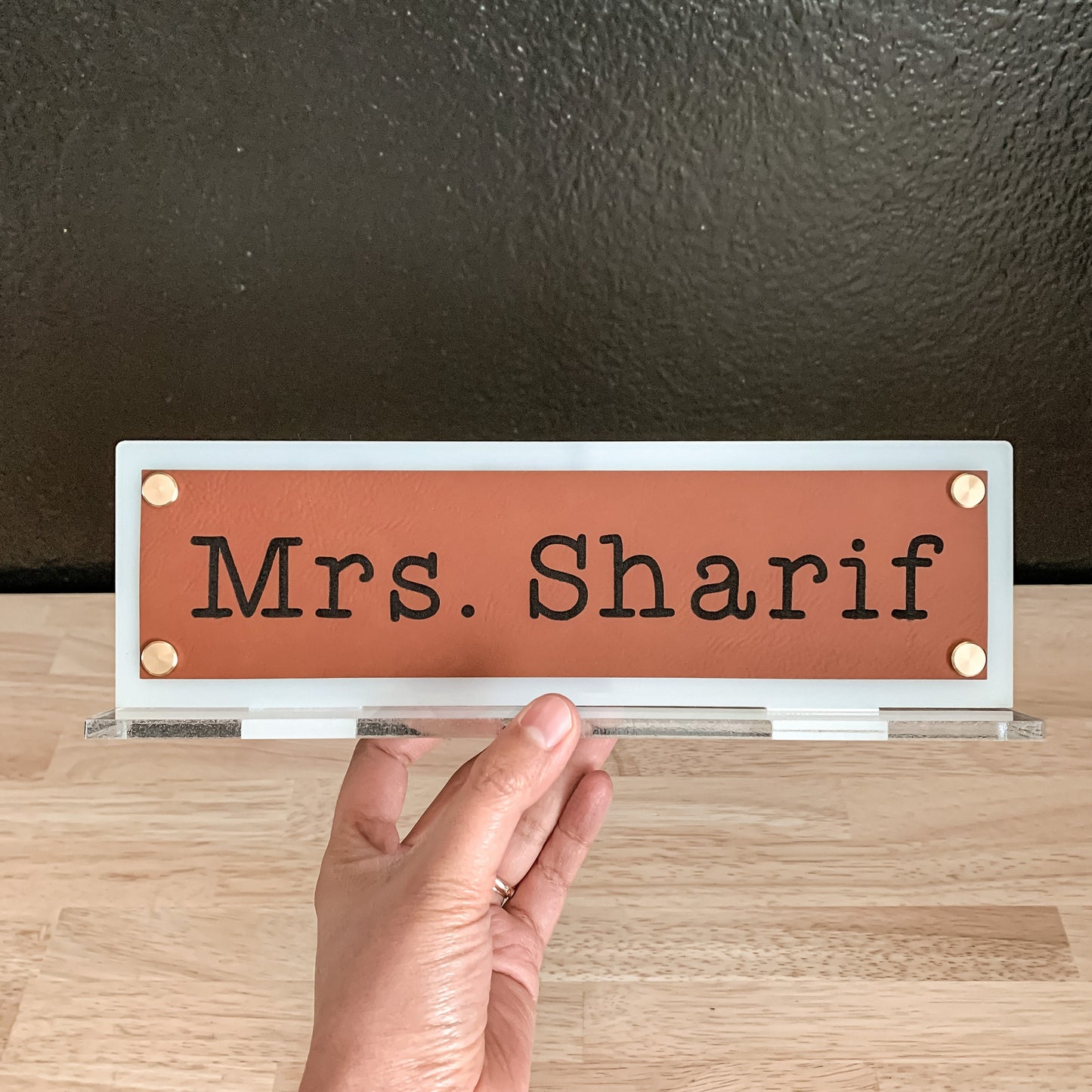Desk Name Plate / Teacher Name Plate / Personalized Name Sign / Office Desk Decor / Teacher Appreciation Gift / Gift for Her / Gift for Him