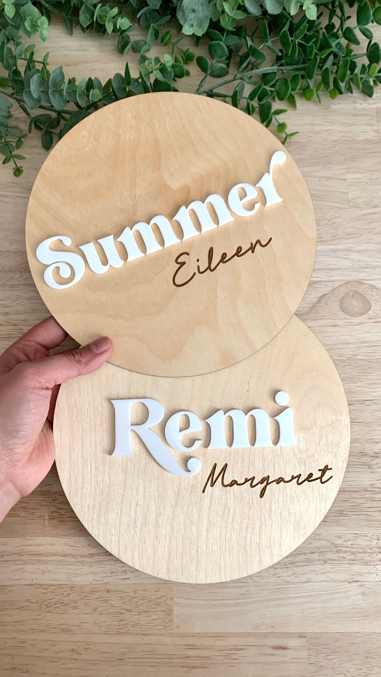 Baby Name Sign / Baby Photo Prop / Pregnancy Announcement / Custom Baby Name Sign