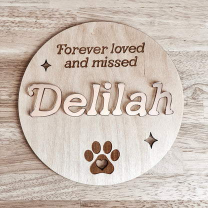 Pet Memorial Sign / Dog Memorial Gift / Cat Memorial Gift / Pet Remembrance Gift / Memorial Plaque / Pet Sympathy Gift / Pet Loss
