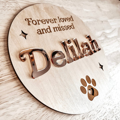 Pet Memorial Sign / Dog Memorial Gift / Cat Memorial Gift / Pet Remembrance Gift / Memorial Plaque / Pet Sympathy Gift / Pet Loss