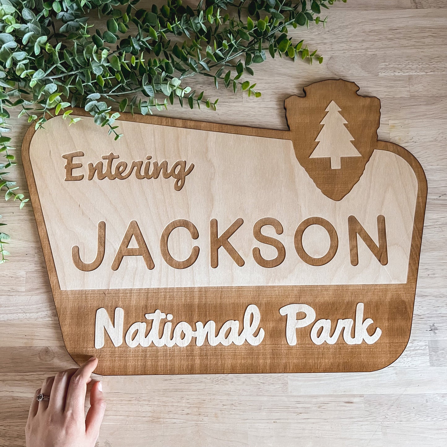 National Park Sign / Baby Name Sign / Last Name Sign / Wooden Name Sign / Baby Announcement Sign / Family Name Sign