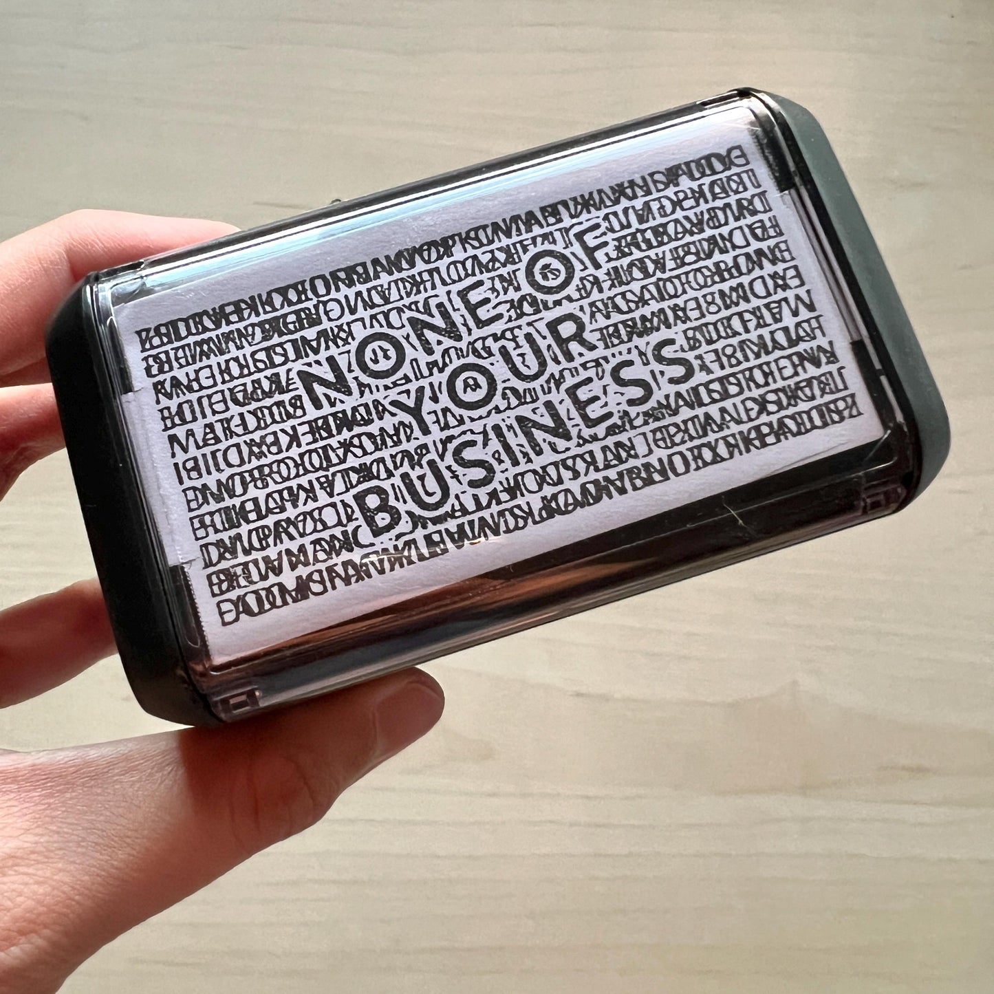 Self-Inking Blackout Stamp | Address Redaction Stamp | Identity Theft Protection Stamp | Privacy Blocker