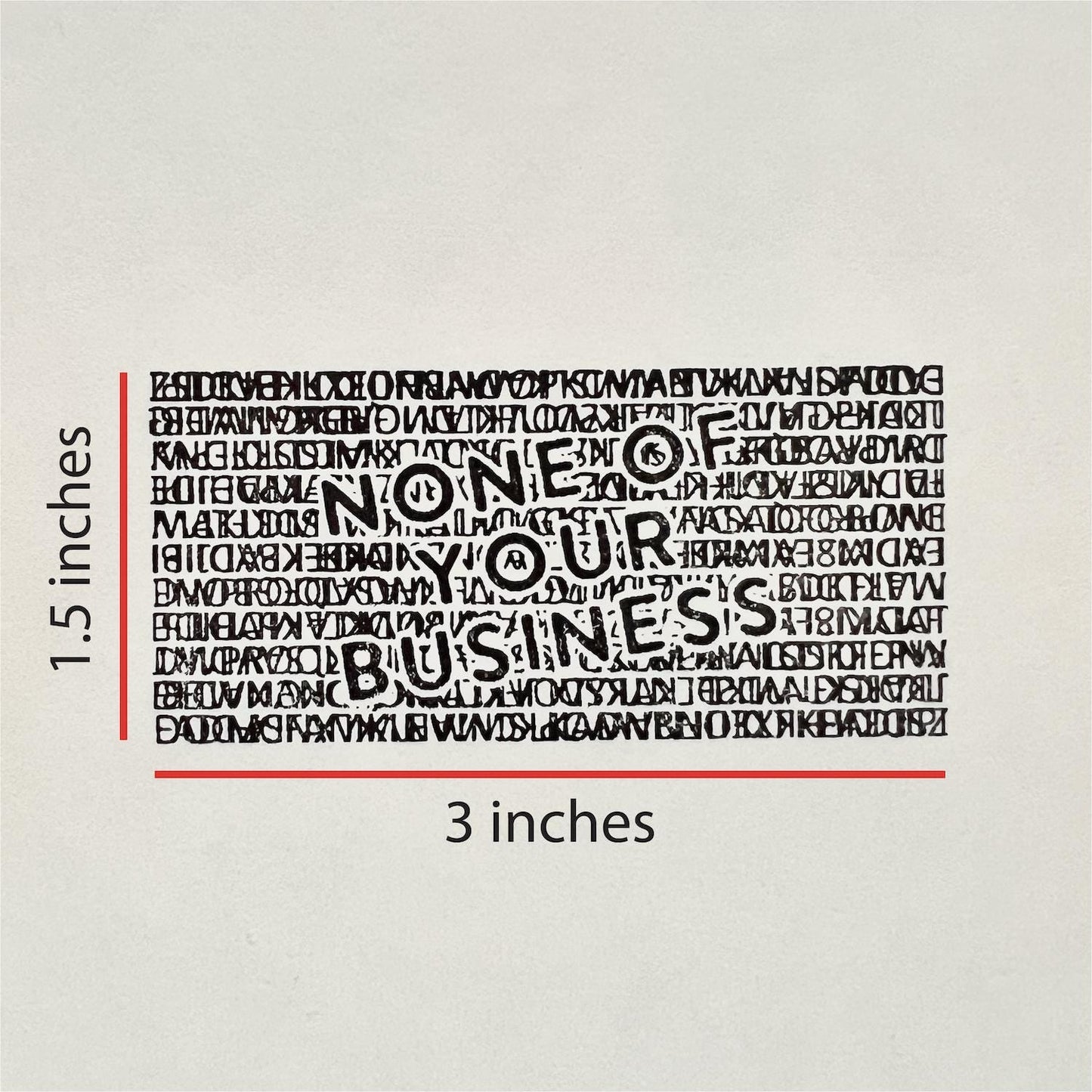 Self-Inking Blackout Stamp | Address Redaction Stamp | Identity Theft Protection Stamp | Privacy Blocker