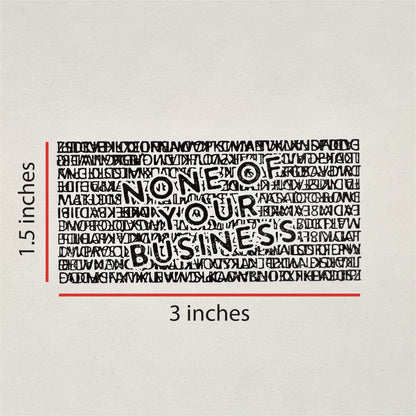 Self-Inking Blackout Stamp | Address Redaction Stamp | Identity Theft Protection Stamp | Privacy Blocker