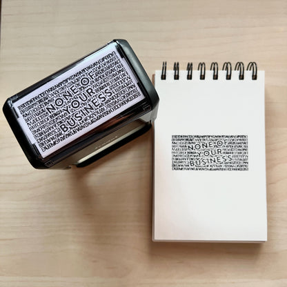 Self-Inking Blackout Stamp | Address Redaction Stamp | Identity Theft Protection Stamp | Privacy Blocker