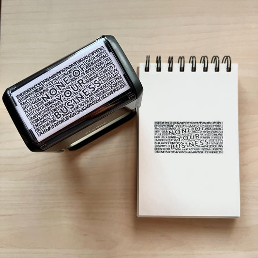 Self-Inking Blackout Stamp | Address Redaction Stamp | Identity Theft Protection Stamp | Privacy Blocker