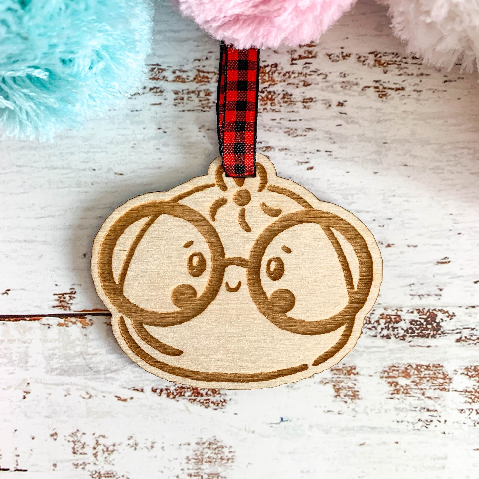 Boba | Bao | Onigiri | Taco Wood Ornament | Christmas | Valentine's Day Tags, Easter Tags, Backpack Tags, Bag Tags
