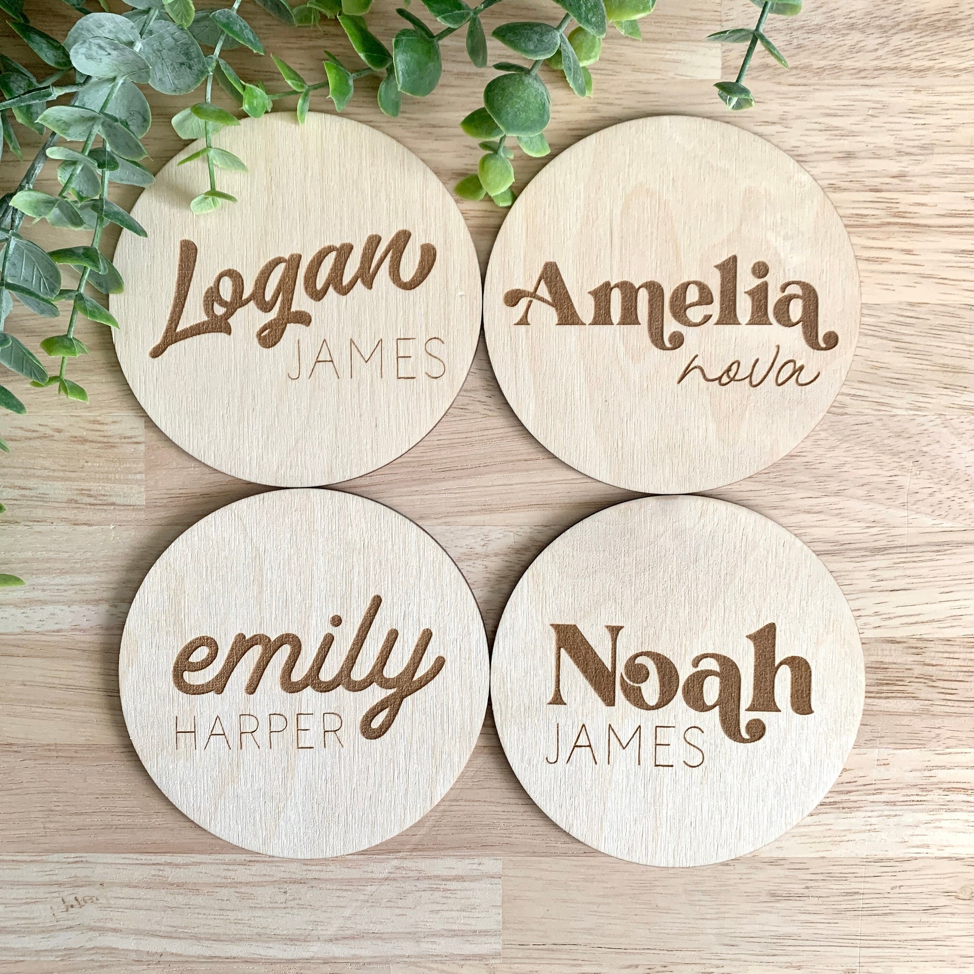 Baby Name Sign / Baby Photo Prop / Pregnancy Announcement / Wooden Sign