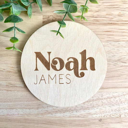 Baby Name Sign / Baby Photo Prop / Pregnancy Announcement / Wooden Sign