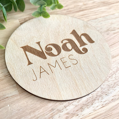 Baby Name Sign / Baby Photo Prop / Pregnancy Announcement / Wooden Sign