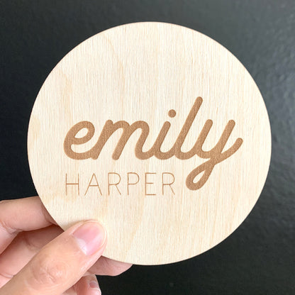 Baby Name Sign / Baby Photo Prop / Pregnancy Announcement / Wooden Sign