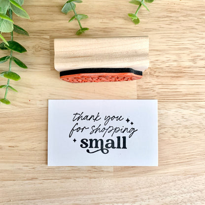 Thank You for Shopping Small Rubber Stamp | Business Branding Stamp | Packaging Stamp