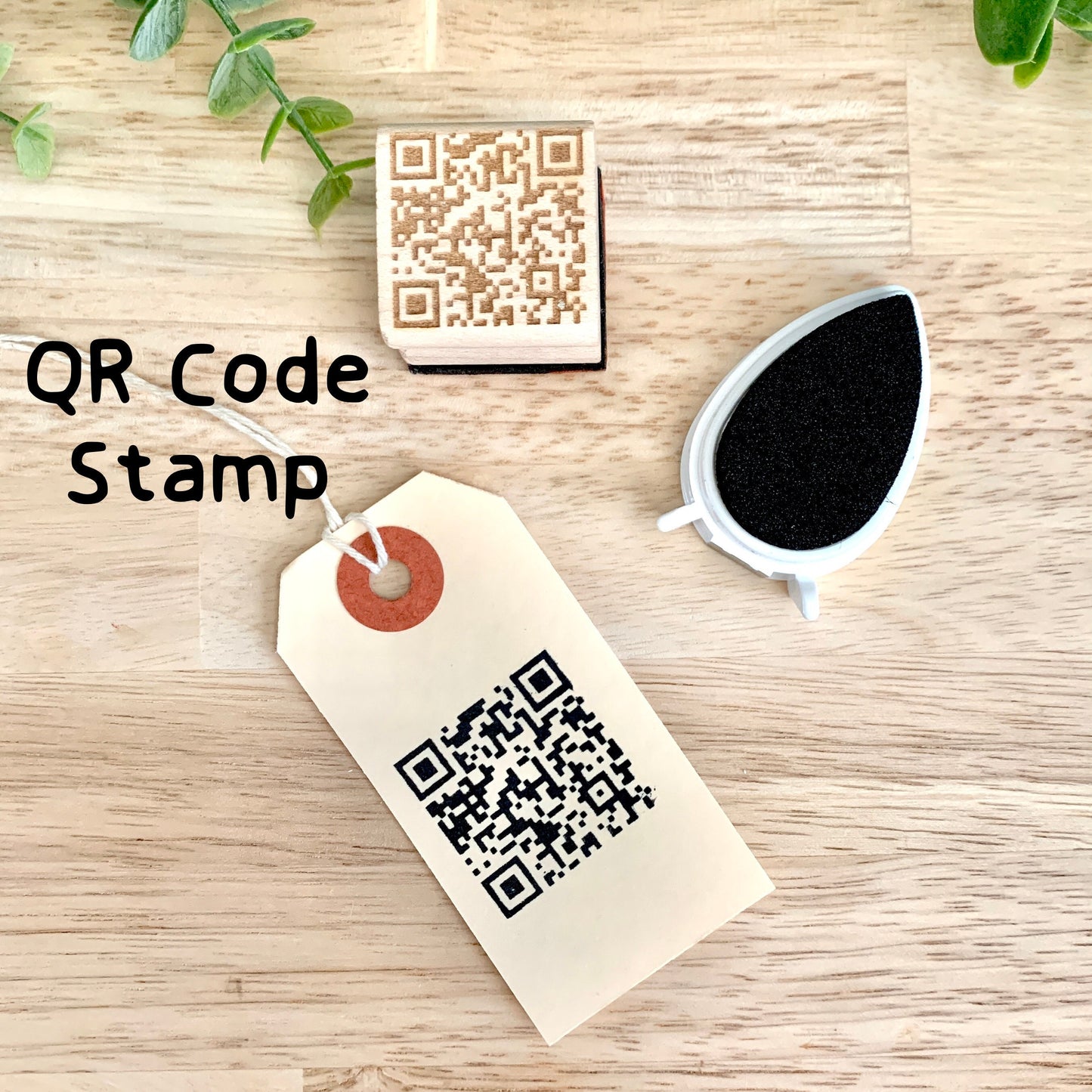 QR Code Rubber Stamp | Business Branding Stamp | Custom Packaging Stamp