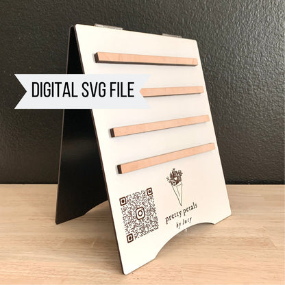 DIGITAL DOWNLOAD | Laser Cut File for A-frame Tabletop Menu Board | SVG