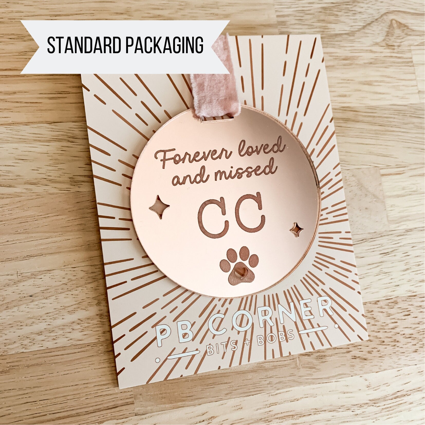 Forever Loved and Missed Personalized Pet Christmas Ornament