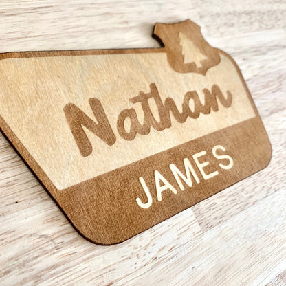 National Park Sign / Baby Name Sign / Last Name Sign / Wooden Name Sign / Baby Announcement Sign