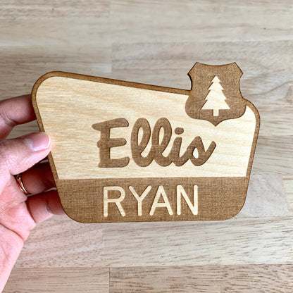 National Park Sign / Baby Name Sign / Last Name Sign / Wooden Name Sign / Baby Announcement Sign