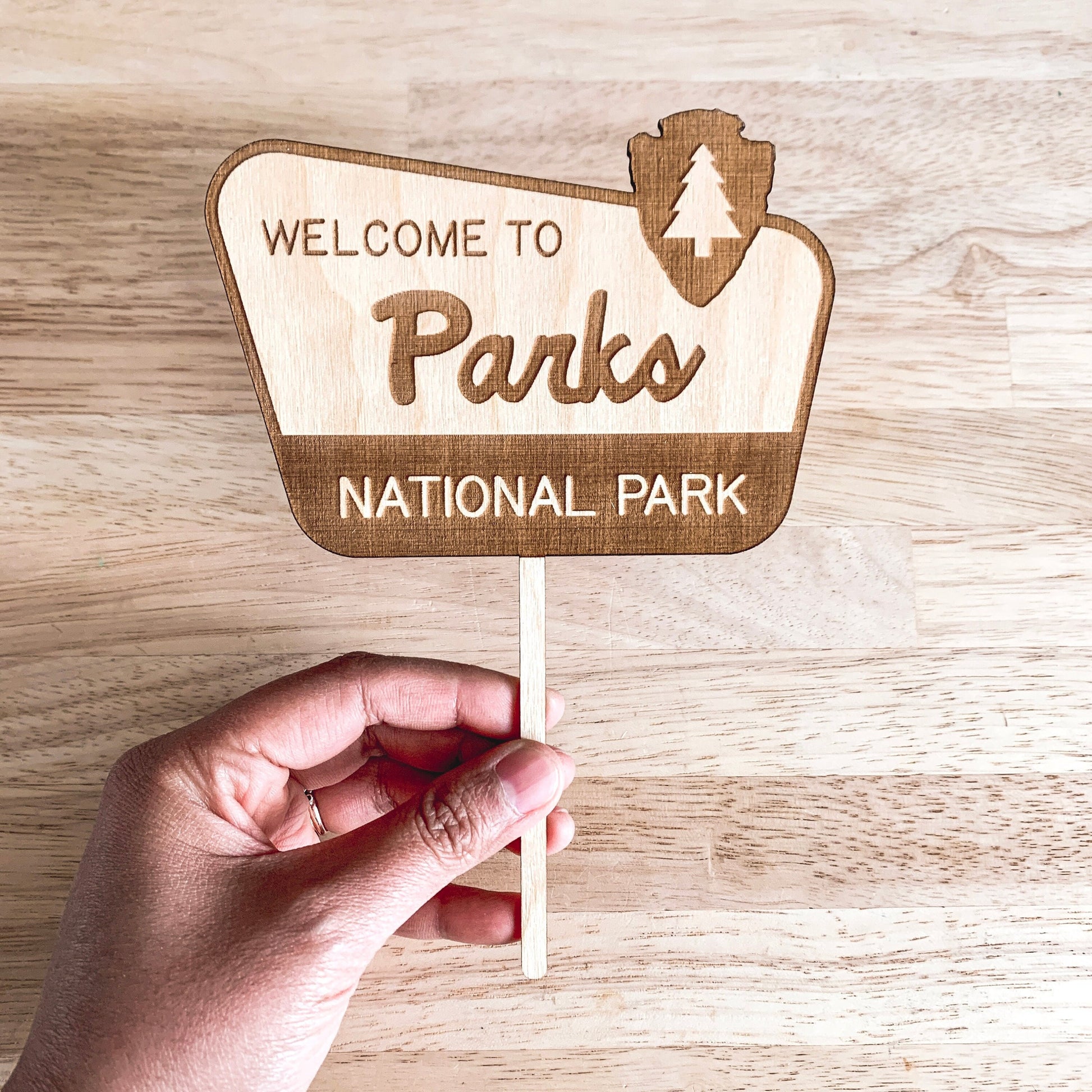 National Park Cake Topper / Baby Name Cake Topper / Birthday Cake Topper
