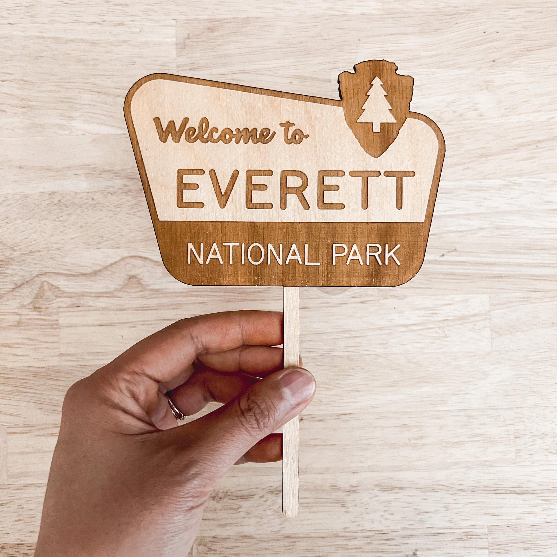 National Park Cake Topper / Baby Name Cake Topper / Birthday Cake Topper