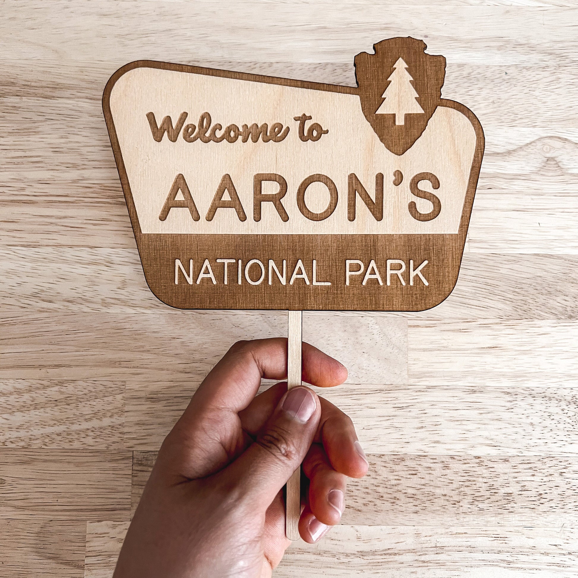 National Park Cake Topper / Baby Name Cake Topper / Birthday Cake Topper