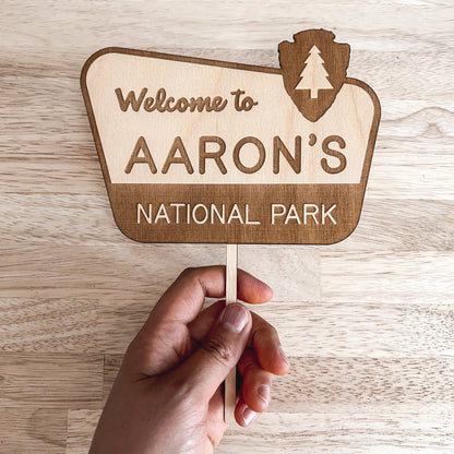 National Park Cake Topper / Baby Name Cake Topper / Birthday Cake Topper