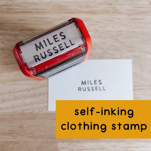 Clothing Stamp | Name Stamp for Clothing | Fabric Stamp | Daycare Stamp | Uniform Stamp | Kids Clothing Stamp | Camp Stamp | Clothing Label