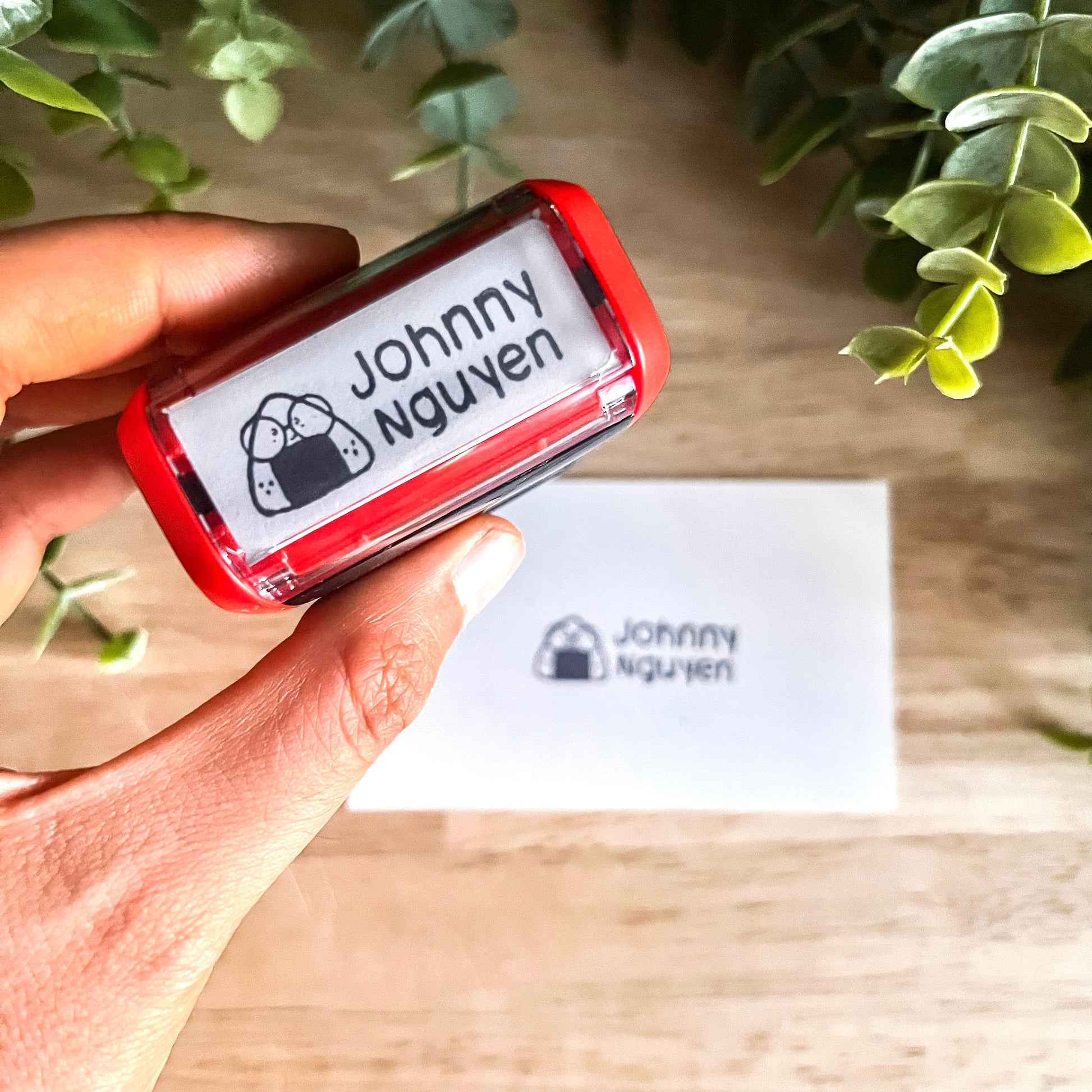 Clothing Stamp | Name Stamp for Clothing | Daycare Fabric Stamp | Onigiri Stamp | Kids Clothing Stamp | Camp Stamp | Clothing Label