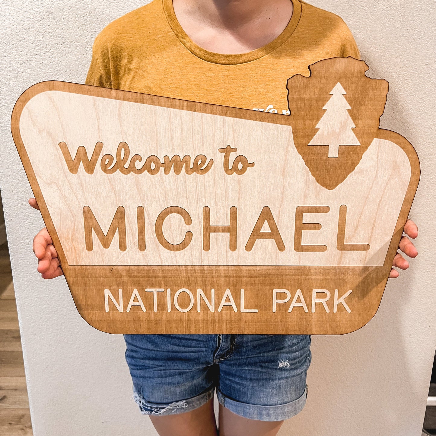 National Park Sign / Baby Name Sign / Last Name Sign / Wooden Name Sign / Baby Announcement Sign / Family Name Sign
