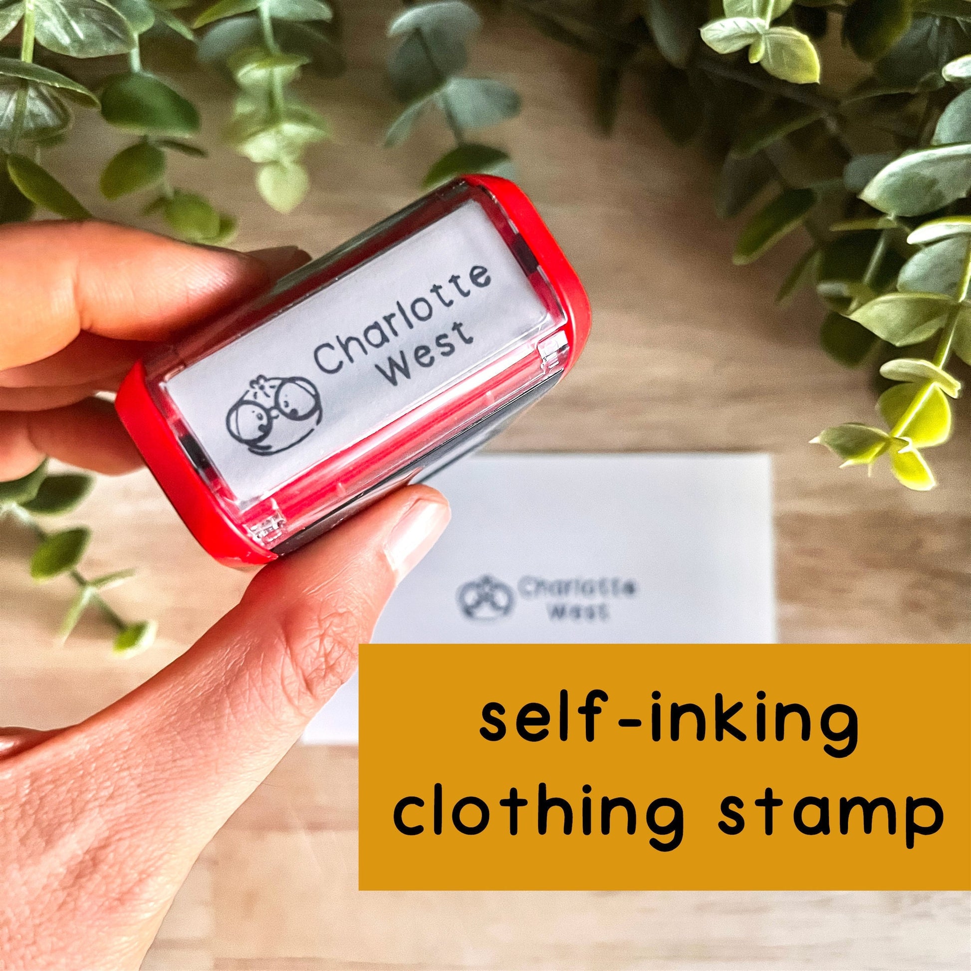 Clothing Stamp | Name Stamp for Clothing | Daycare Fabric Stamp | Bao Dumpling Stamp | Kids Clothing Stamp | Camp Stamp | Clothing Label