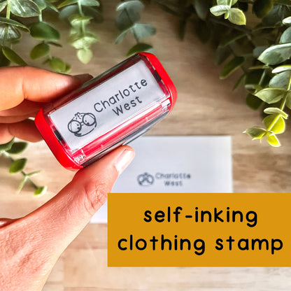 Clothing Stamp | Name Stamp for Clothing | Daycare Fabric Stamp | Bao Dumpling Stamp | Kids Clothing Stamp | Camp Stamp | Clothing Label