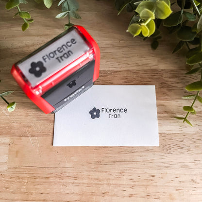 Clothing Stamp | Name Stamp for Clothing | Daycare Fabric Stamp | Daisy Flower Stamp | Kids Clothing Stamp | Camp Stamp | Clothing Label